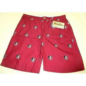 Florida State University Mens Ovation Game Changer Golf Shorts Garnet Bl…